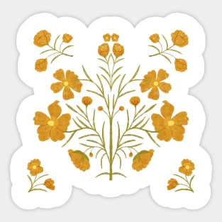 Lovely Buttercup Flowers Sticker